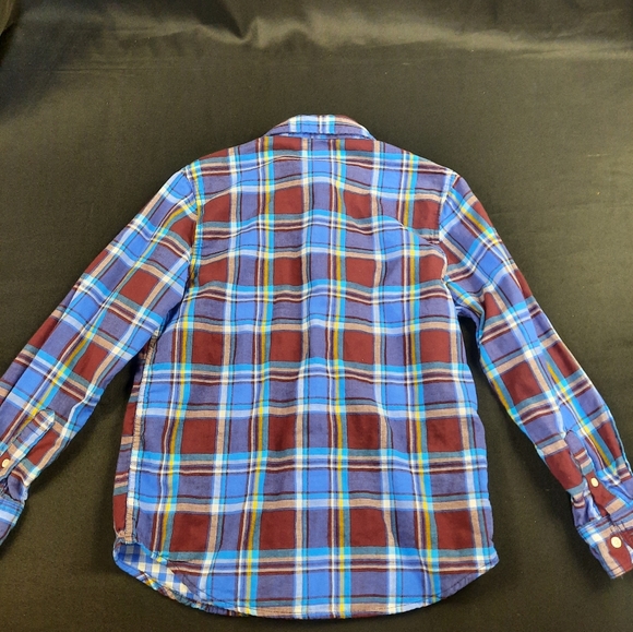 Boys plaid button down shirt with lining size L/G 10/12 - Picture 6 of 6